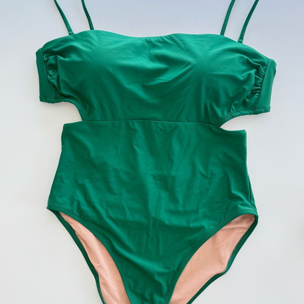Green Women’s cutout one piece